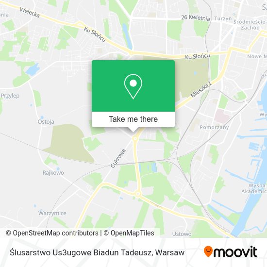 Ślusarstwo Us3ugowe Biadun Tadeusz map