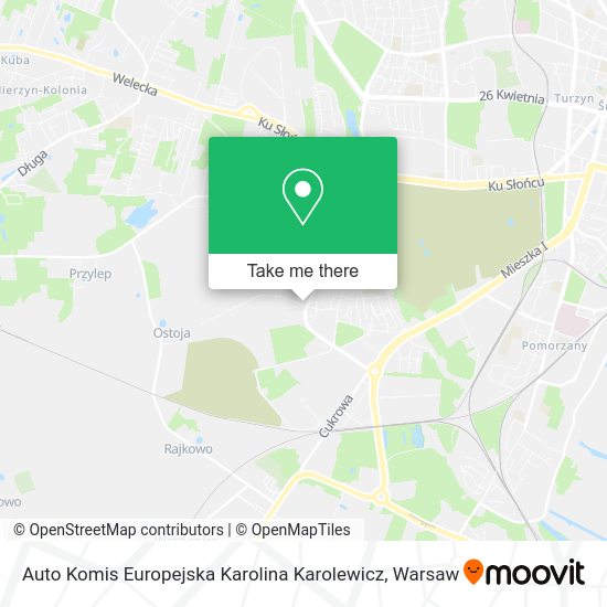 Auto Komis Europejska Karolina Karolewicz map