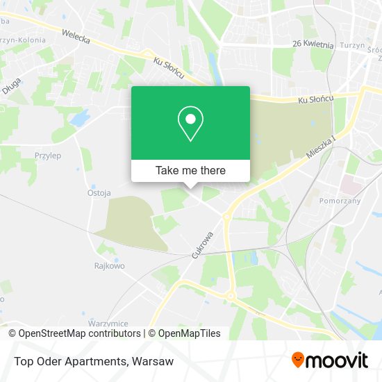 Top Oder Apartments map