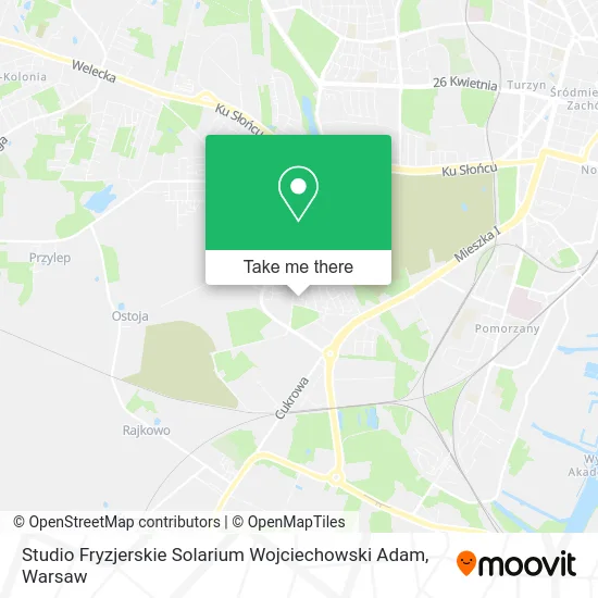 Карта Studio Fryzjerskie Solarium Wojciechowski Adam