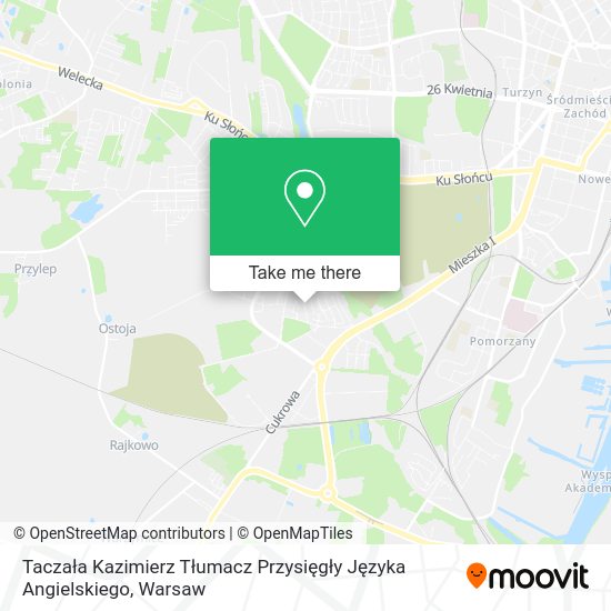 Taczała Kazimierz Tłumacz Przysięgły Języka Angielskiego map