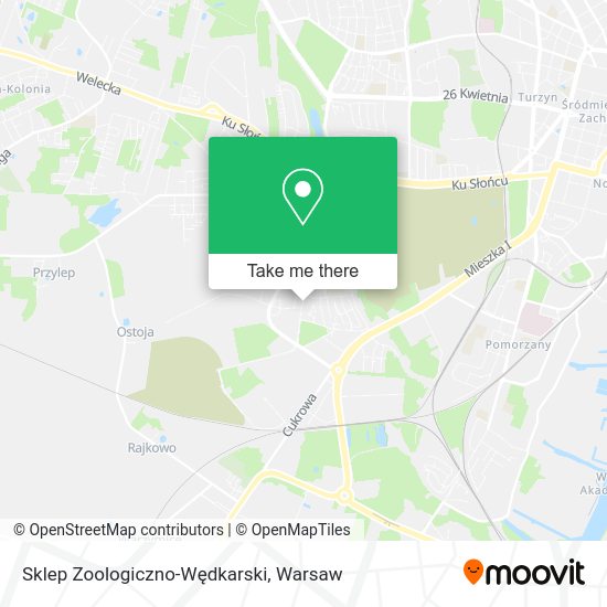 Sklep Zoologiczno-Wędkarski map