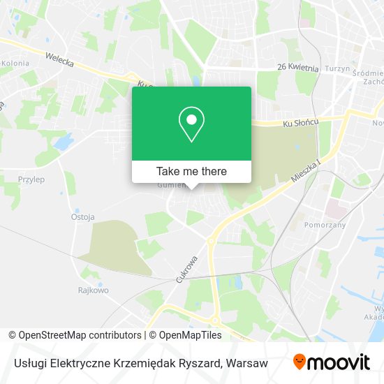 Карта Usługi Elektryczne Krzemiędak Ryszard