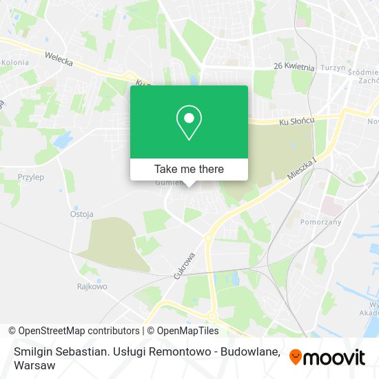 Smilgin Sebastian. Usługi Remontowo - Budowlane map