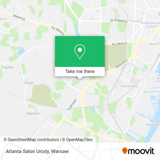 Atlanta Salon Urody map