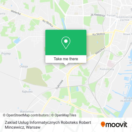 Zakład Usług Informatycznych Roboteks Robert Mincewicz map