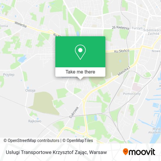 Usługi Transportowe Krzysztof Zając map