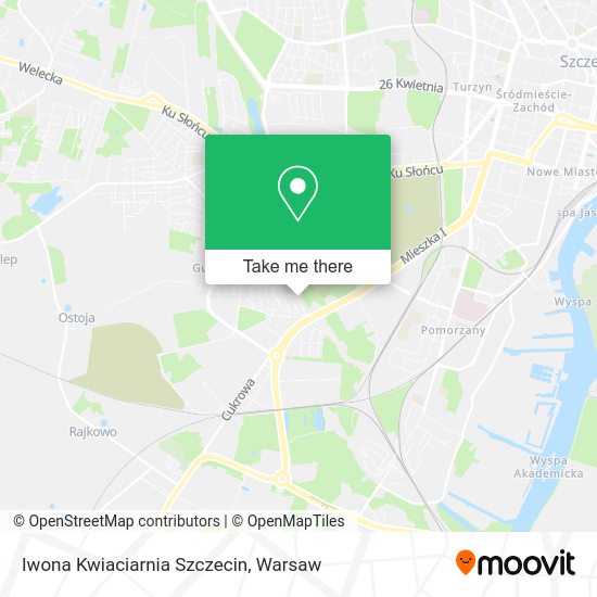 Iwona Kwiaciarnia Szczecin map