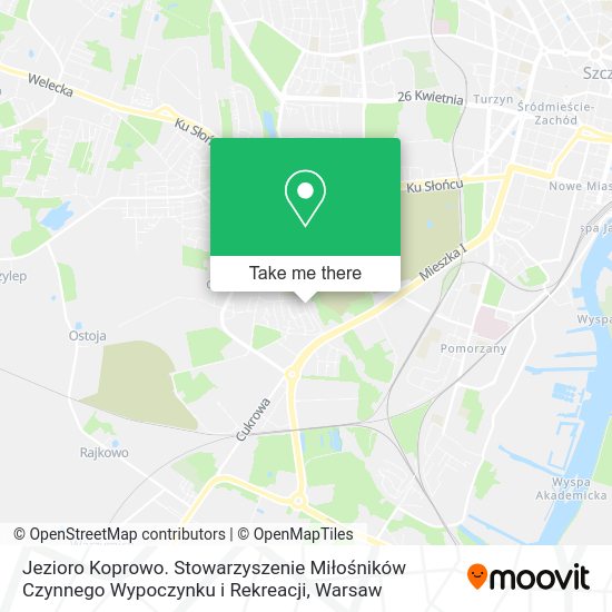 Jezioro Koprowo. Stowarzyszenie Miłośników Czynnego Wypoczynku i Rekreacji map