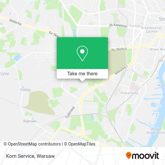 Kom Service map