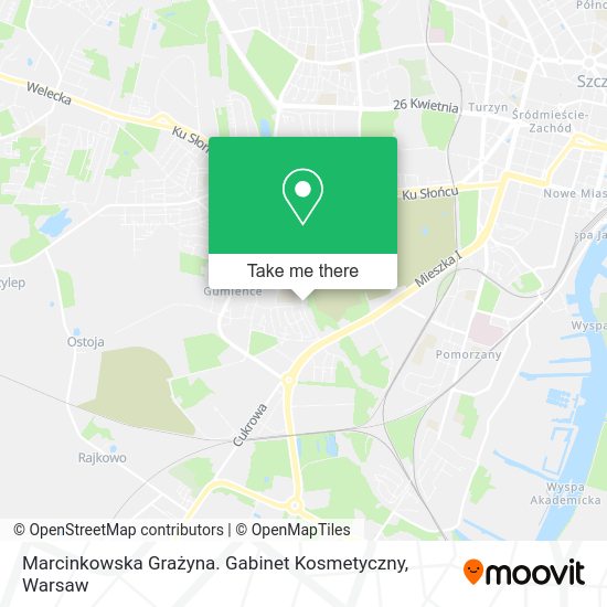 Marcinkowska Grażyna. Gabinet Kosmetyczny map