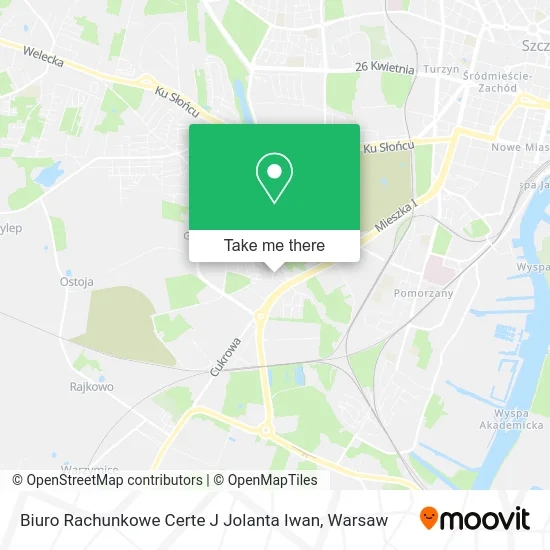 Карта Biuro Rachunkowe Certe J Jolanta Iwan