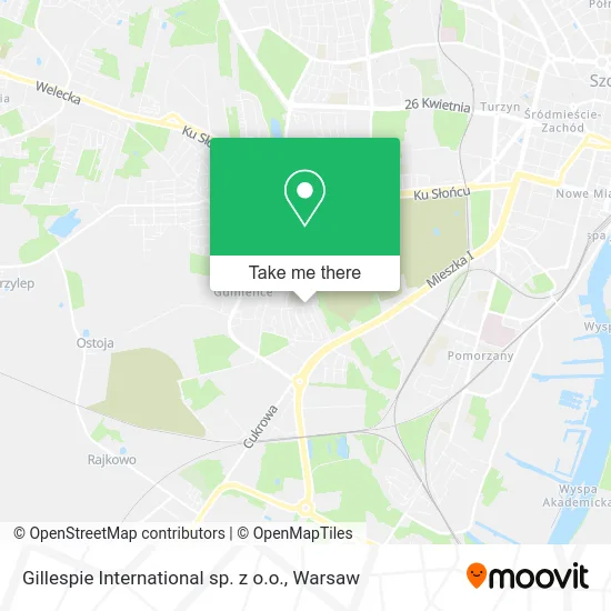 Карта Gillespie International sp. z o.o.