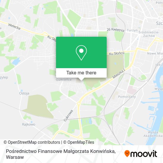 Pośrednictwo Finansowe Małgorzata Konwińska map