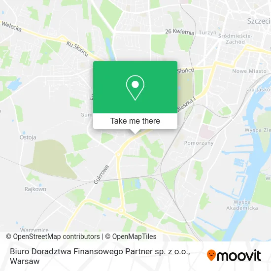 Карта Biuro Doradztwa Finansowego Partner sp. z o.o.