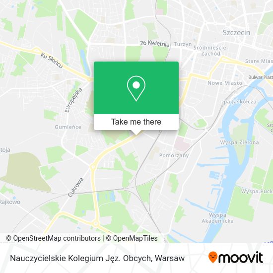 Nauczycielskie Kolegium Jęz. Obcych map