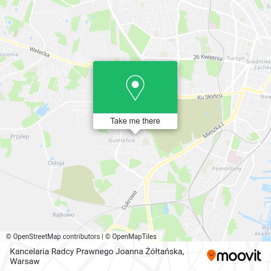 Kancelaria Radcy Prawnego Joanna Żółtańska map