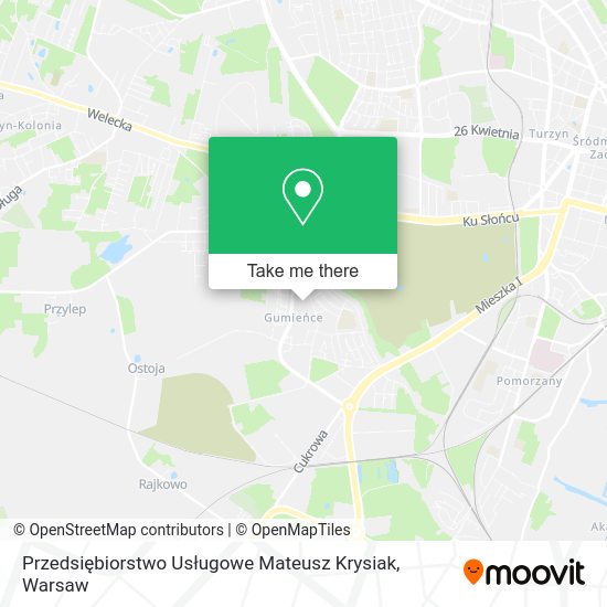 Przedsiębiorstwo Usługowe Mateusz Krysiak map