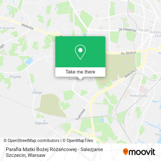 Parafia Matki Bożej Różańcowej - Salezjanie Szczecin map