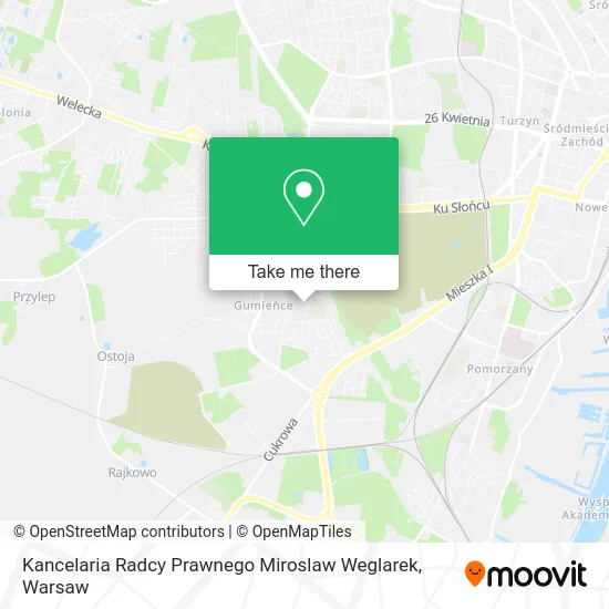 Карта Kancelaria Radcy Prawnego Miroslaw Weglarek