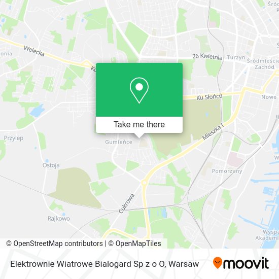 Elektrownie Wiatrowe Bialogard Sp z o O map