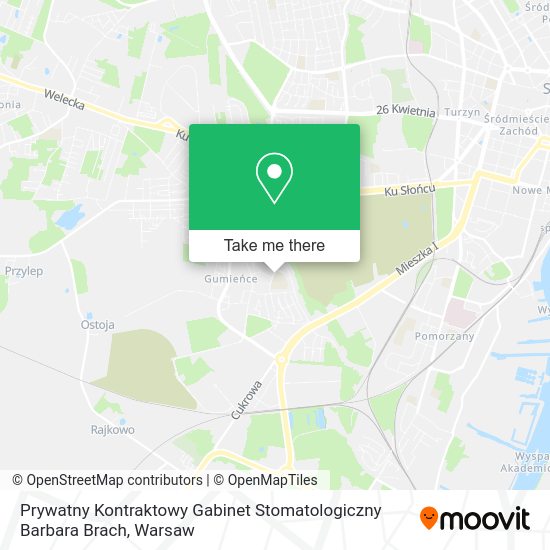 Prywatny Kontraktowy Gabinet Stomatologiczny Barbara Brach map