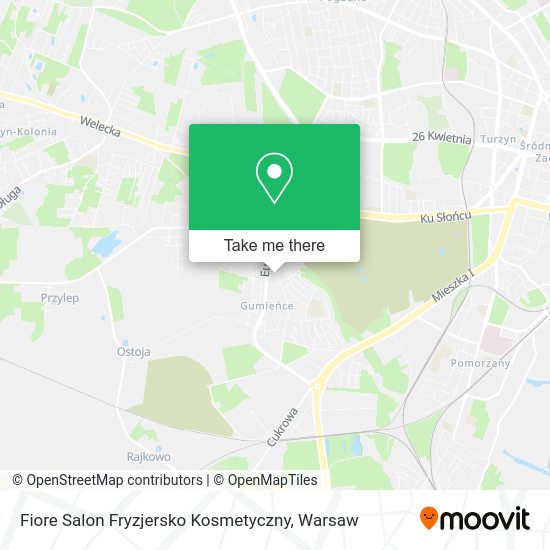 Карта Fiore Salon Fryzjersko Kosmetyczny