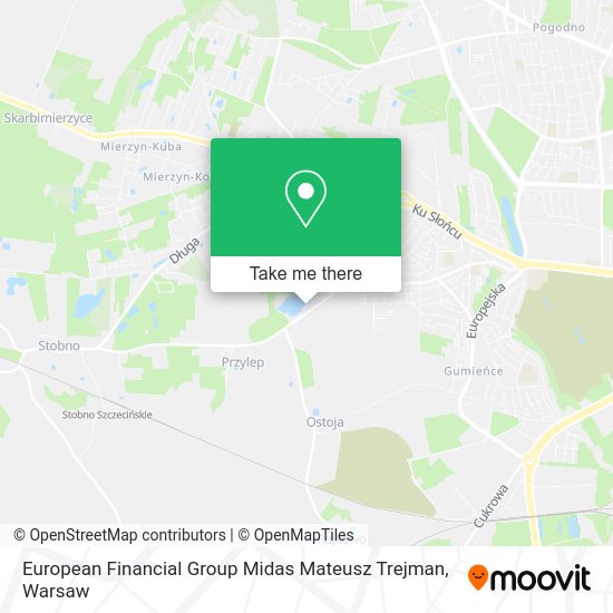 European Financial Group Midas Mateusz Trejman map