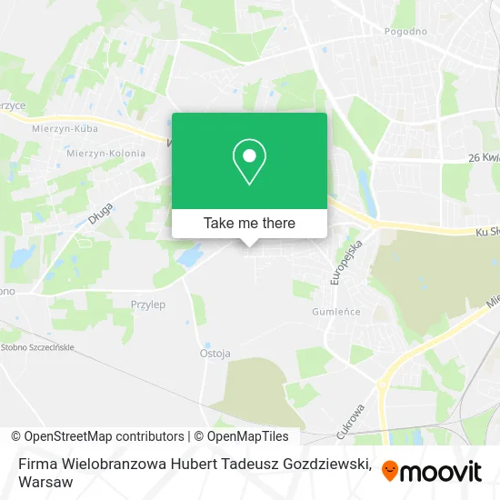 Firma Wielobranzowa Hubert Tadeusz Gozdziewski map