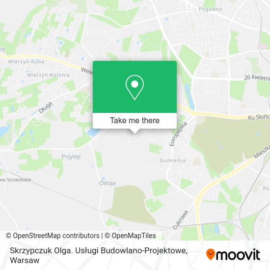 Skrzypczuk Olga. Usługi Budowlano-Projektowe map