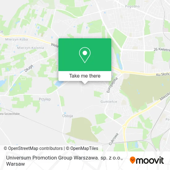 Universum Promotion Group Warszawa. sp. z o.o. map
