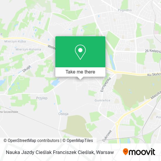 Nauka Jazdy Cieślak Franciszek Cieślak map