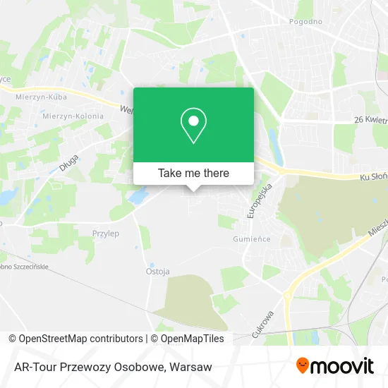 Карта AR-Tour Przewozy Osobowe