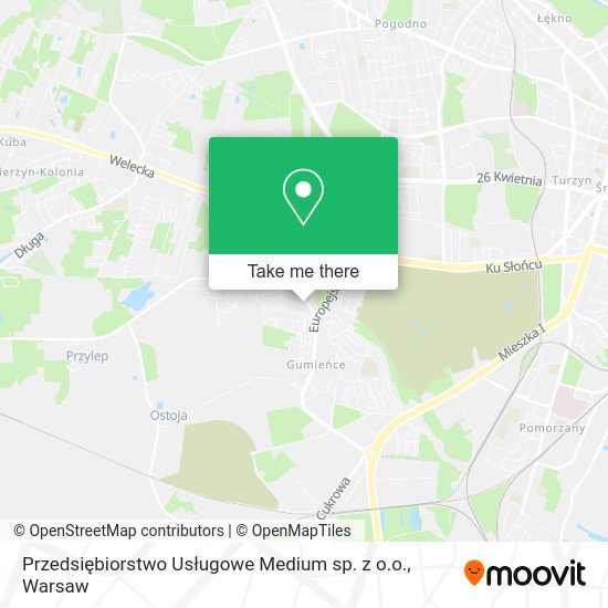 Przedsiębiorstwo Usługowe Medium sp. z o.o. map