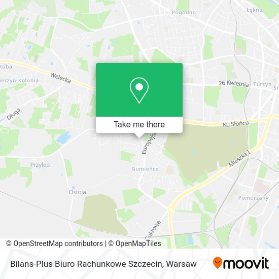 Bilans-Plus Biuro Rachunkowe Szczecin map