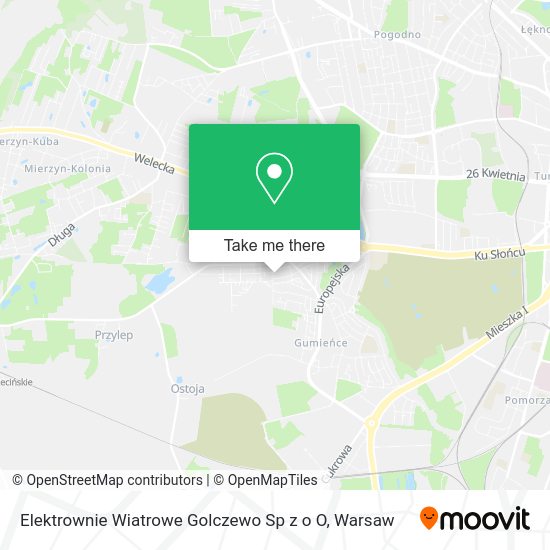 Elektrownie Wiatrowe Golczewo Sp z o O map