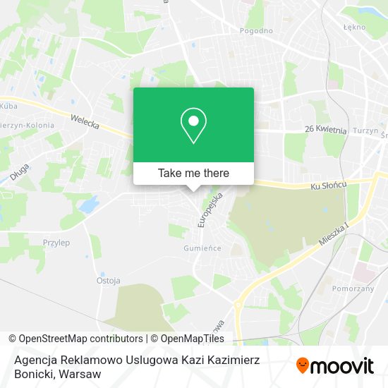 Agencja Reklamowo Uslugowa Kazi Kazimierz Bonicki map