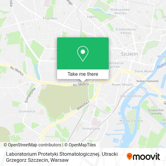 Laboratorium Protetyki Stomatologicznej. Utracki Grzegorz Szczecin map