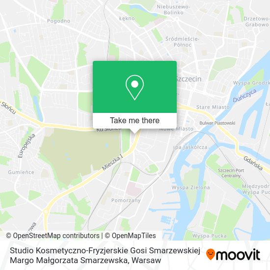 Studio Kosmetyczno-Fryzjerskie Gosi Smarzewskiej Margo Małgorzata Smarzewska map