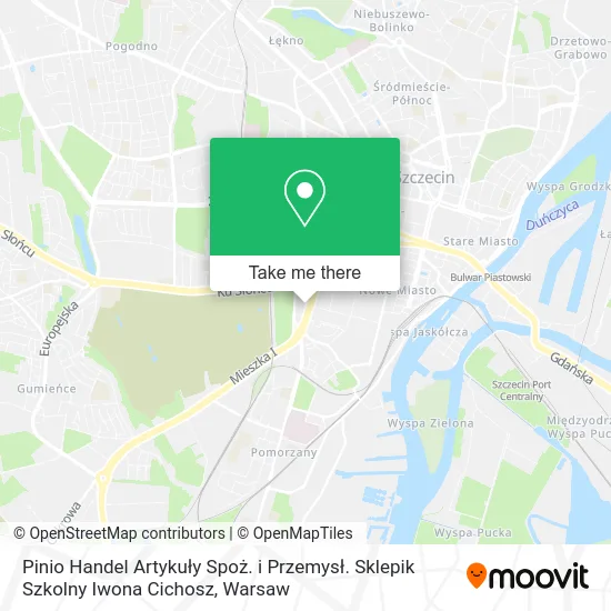 Pinio Handel Artykuły Spoż. i Przemysł. Sklepik Szkolny Iwona Cichosz map