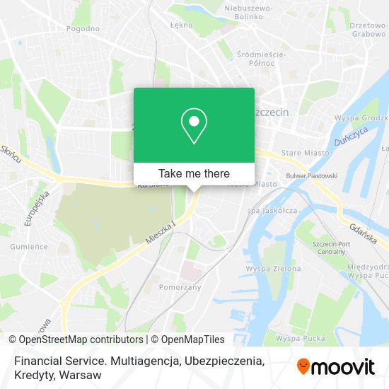 Карта Financial Service. Multiagencja, Ubezpieczenia, Kredyty