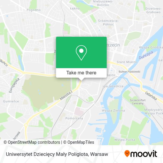 Uniwersytet Dziecięcy Mały Poliglota map