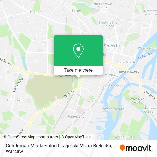 Gentleman Męski Salon Fryzjerski Maria Bielecka map