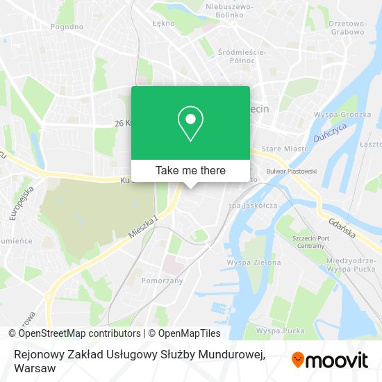 Rejonowy Zakład Usługowy Służby Mundurowej map