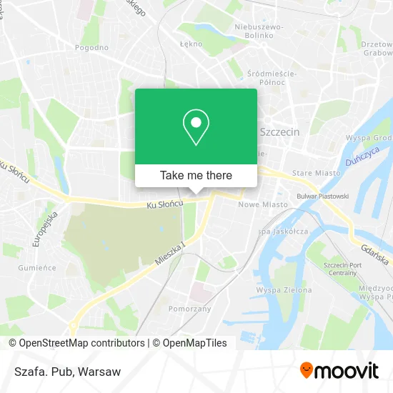 Карта Szafa. Pub