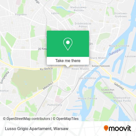 Lusso Grigio Apartament map