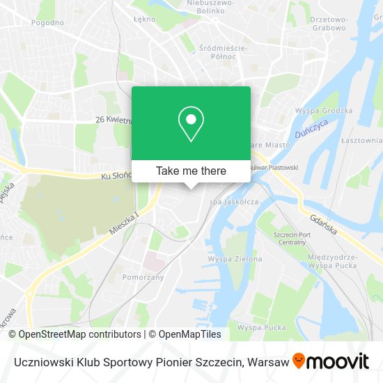 Uczniowski Klub Sportowy Pionier Szczecin map