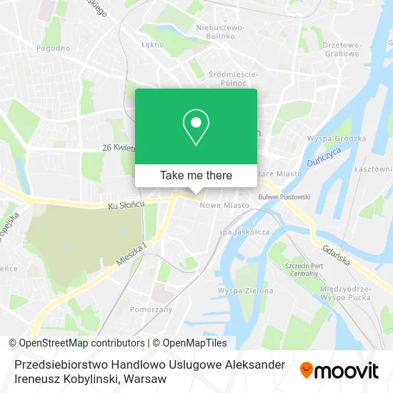 Карта Przedsiebiorstwo Handlowo Uslugowe Aleksander Ireneusz Kobylinski