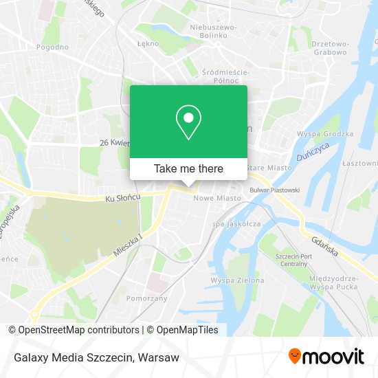 Galaxy Media Szczecin map