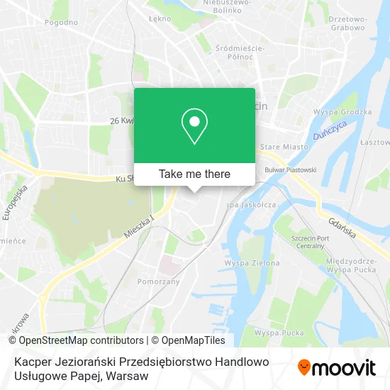 Kacper Jeziorański Przedsiębiorstwo Handlowo Usługowe Papej map